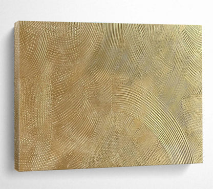 Golden Wave Abstract for Luxury Hotel Lobby DLZ2964