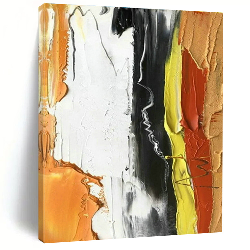 Contrast Color Thick - painted Abstract Art for Industrial Loft & Trendy Bar DLZ1453