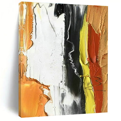 Contrast Color Thick - painted Abstract Art for Industrial Loft & Trendy Bar DLZ1453