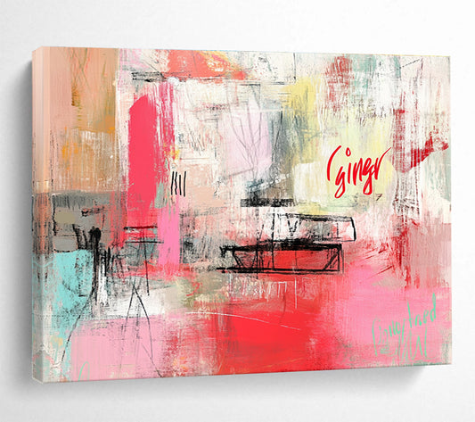 Abstract with 'Ginger' Art for Bohemian - Style Studio & Creative Café SC275