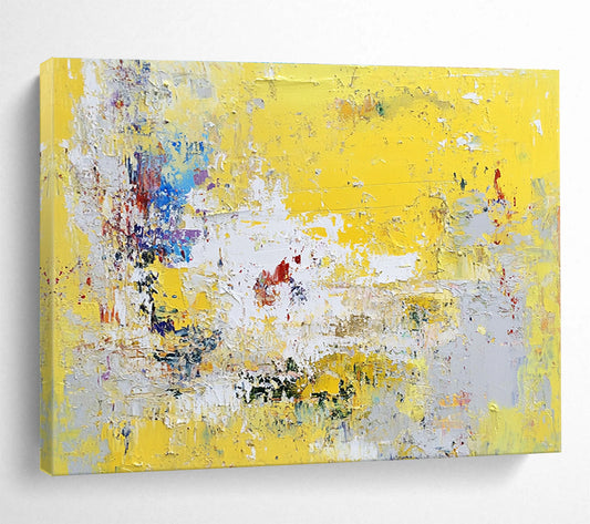 Yellow Abstract Chaos Art for Modern Café & Creative Studio SC370