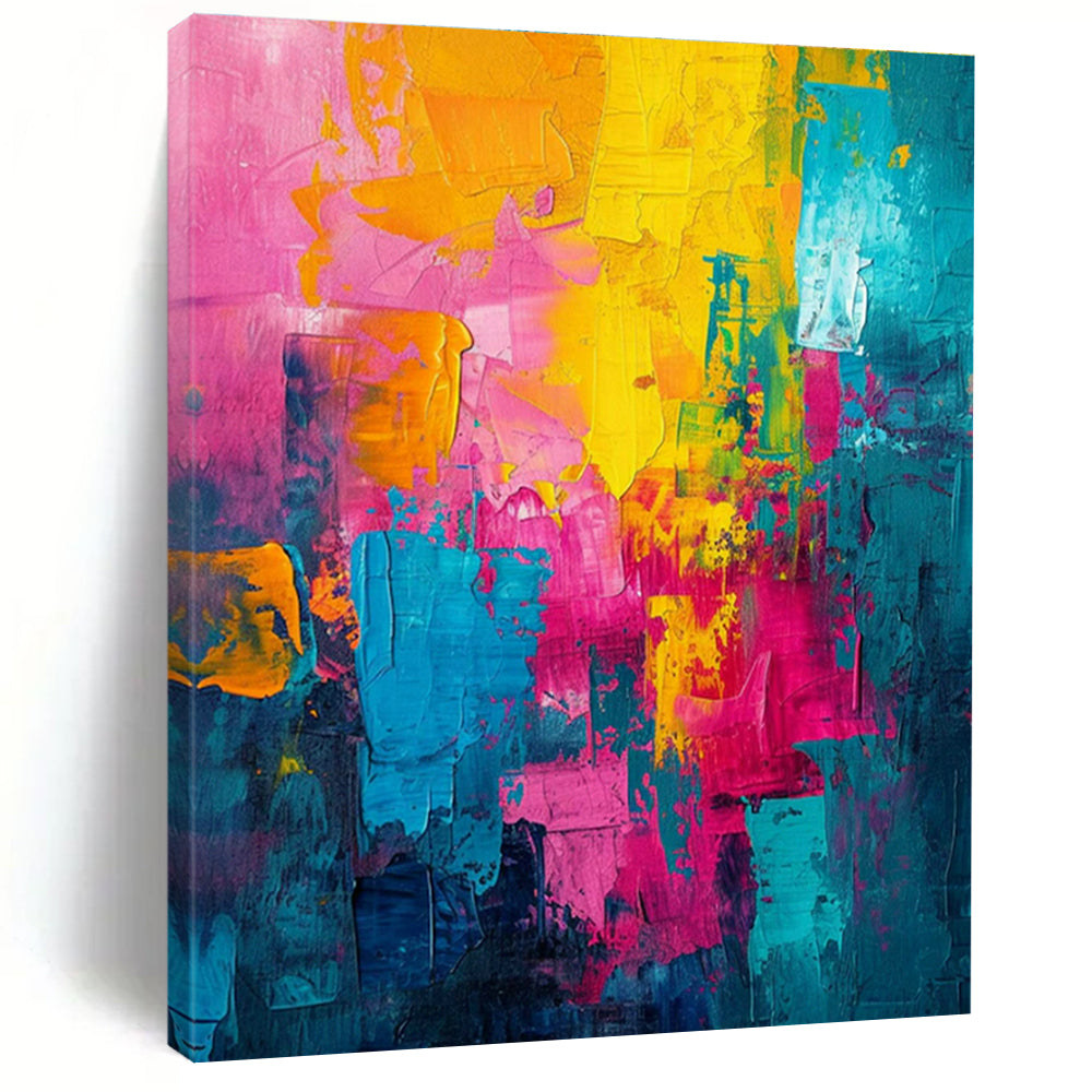 Vivid Color - Block Abstract Art for Modern Art Gallery & Trendy Retail Space DLZ1921