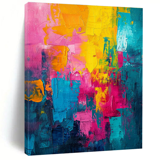 Vivid Color - Block Abstract Art for Modern Art Gallery & Trendy Retail Space DLZ1921