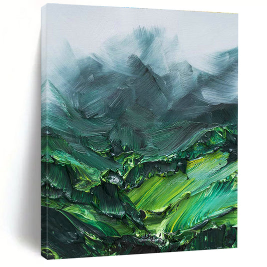 Emerald Mountainscape for Rustic Log Cabin & Eco - Friendly Retreat DLZ0951