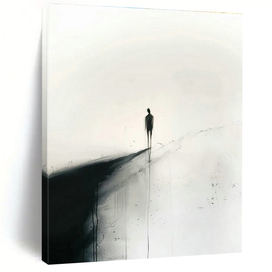Lonely Figure Silhouette Art for Bedroom & Meditation Room DLZ0423
