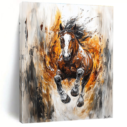 Dynamic Galloping Horse Art for Equestrian - Themed Home Gym & Bold Entryway STSC1368