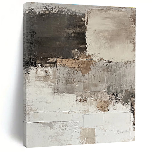 Textured Neutral Abstract for Timeless Home Decor & Sophisticated Office STSC268