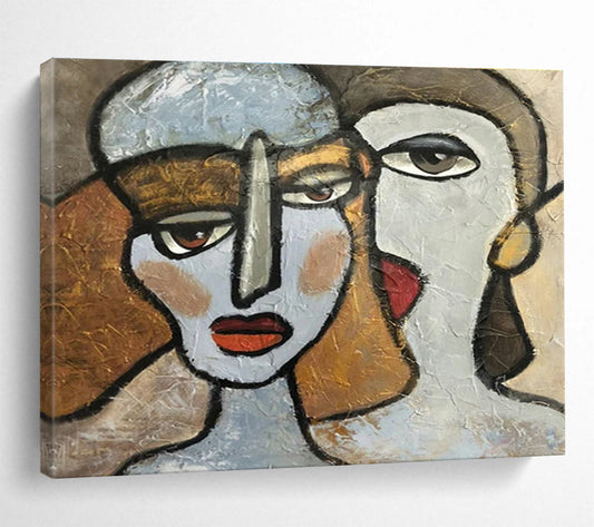 Cubist - Style Figure Art for Sophisticated Art Galleries DLZ3103