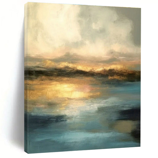 Golden Sunset Seascape Art for Beachfront Restaurant & Luxury Yacht Club DLZ1802