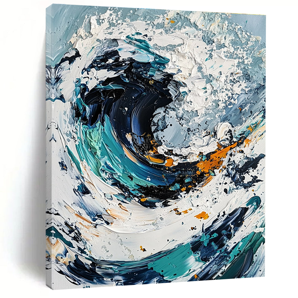 Dynamic Textured Wave for Coastal Restaurant & Nautical - Themed Home STSC263