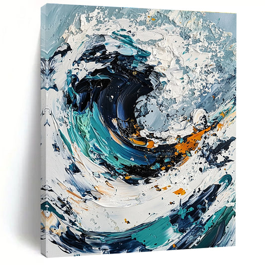 Dynamic Textured Wave for Coastal Restaurant & Nautical - Themed Home STSC263