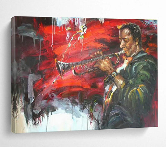 Splattered Paint Jazz Art for Rebellious Music Venue DLZ3020