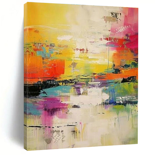 Vivid Abstract Art for Artistic Community Center & Energetic Dance Studio DLZ1557