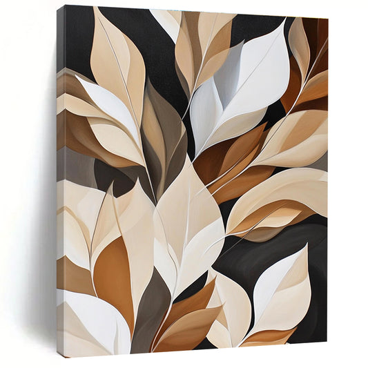 Beige and Brown Leaves for Modern - Minimalist Living Room & Sophisticated Office STSC367
