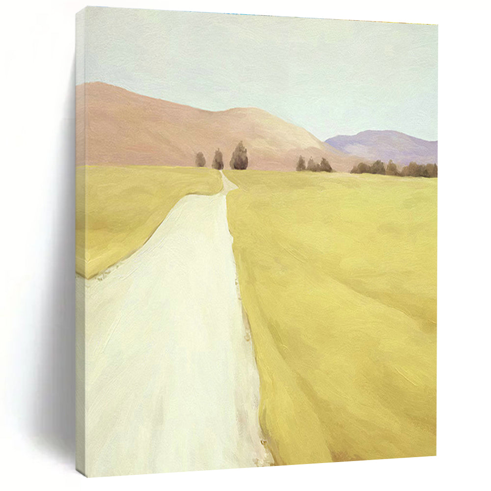 Pastel Country Road Art for Rustic Farmhouse & Nature - Lover’s Study DLZ1422
