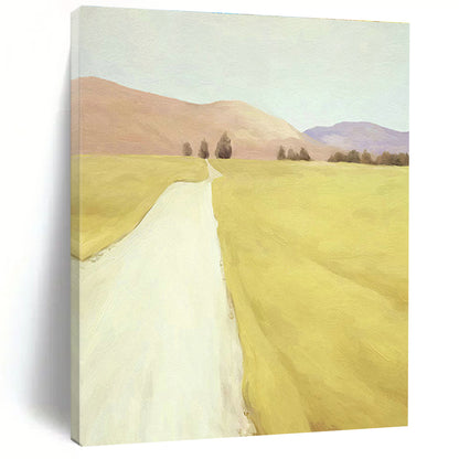 Pastel Country Road Art for Rustic Farmhouse & Nature - Lover’s Study DLZ1422
