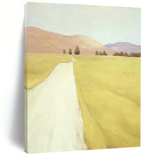 Pastel Country Road Art for Rustic Farmhouse & Nature - Lover’s Study DLZ1422
