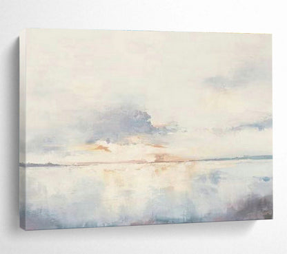 Light - Color Lake - View Abstract Art for Serene Bedroom Nook DLZ2799