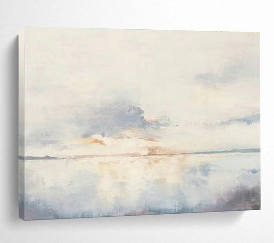 Light - Color Lake - View Abstract Art for Serene Bedroom Nook DLZ2799