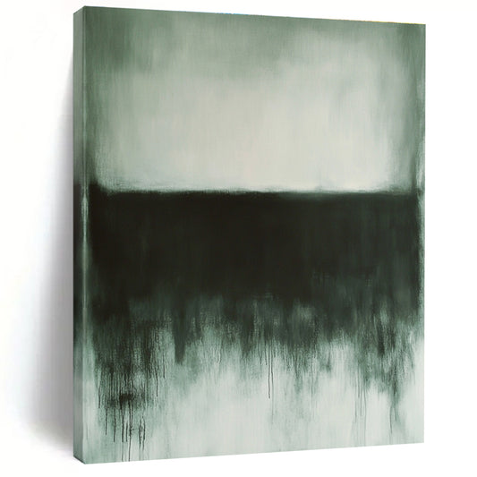 Monochromatic Black and Grey Drips for Industrial - Style Home & Contemporary Art Space STSC757