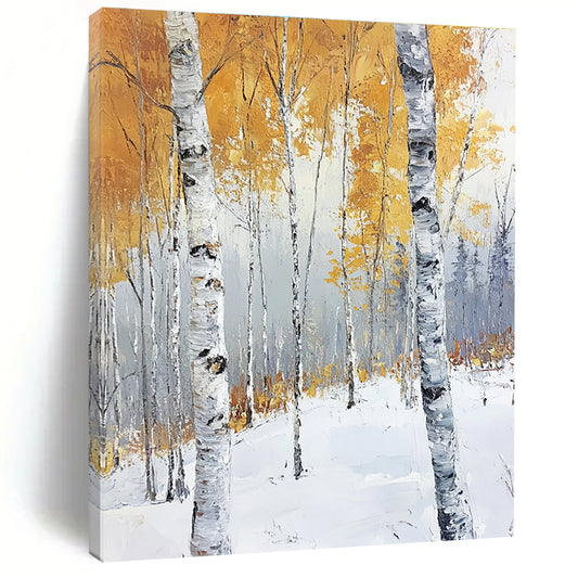 Winter Birch Forest for Rustic Cabin & Seasonal Decor Showroom STSC1123