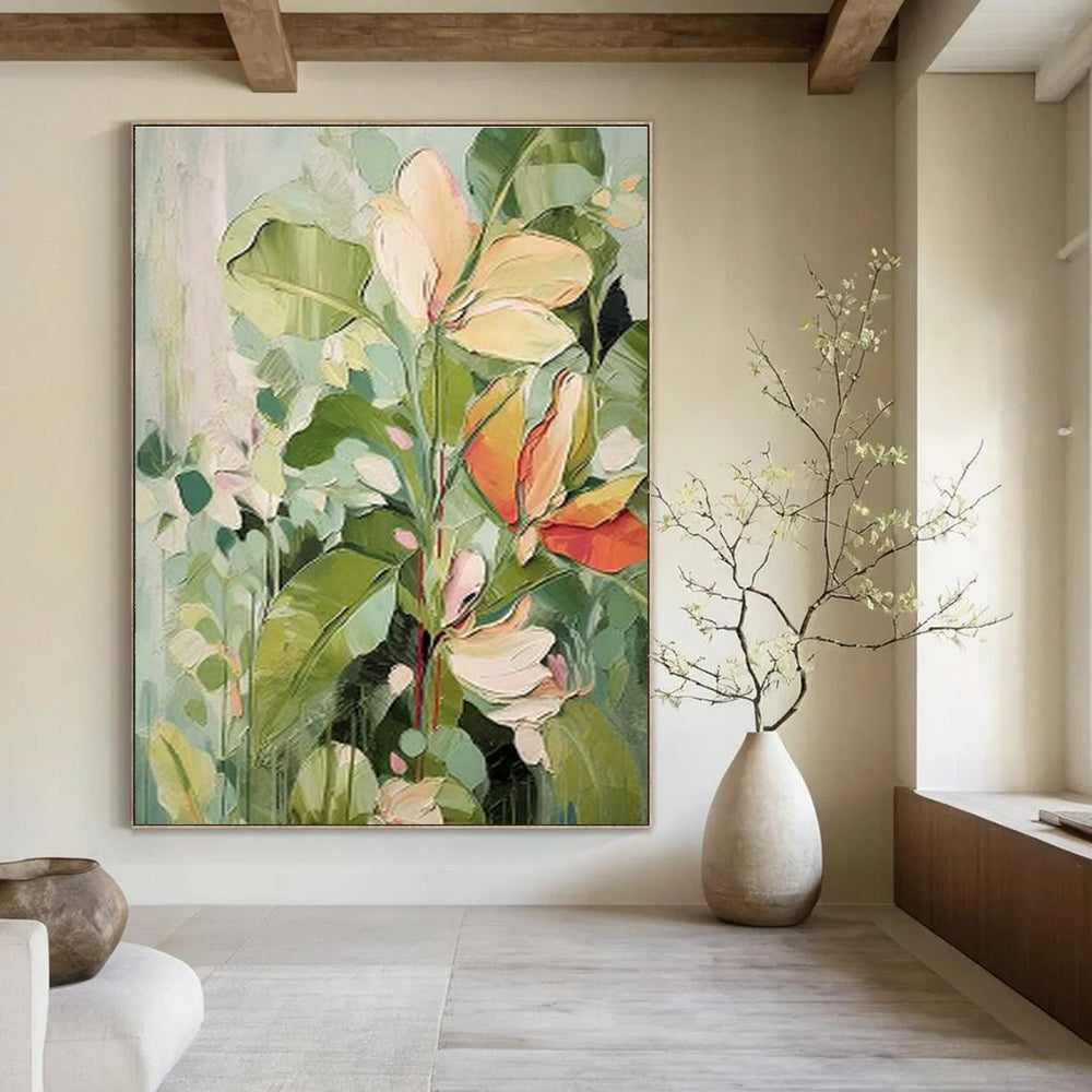 Light - Color Floral Art for Garden - Themed Café Outdoor Seating DLZ0227