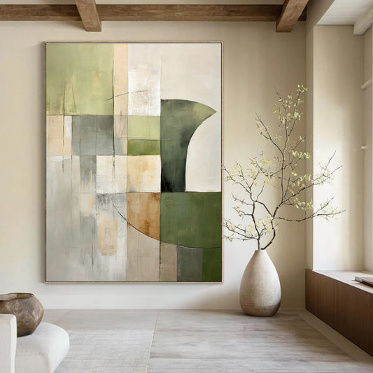 Geometric Abstract Art for Home Office & Minimalist Store DLZ0595