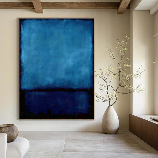 Deep Blue Art for Luxury Hotel Lobby & Meditation Room DLZ2094