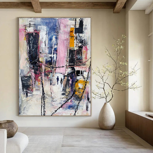Dynamic Urban Abstract Art for Café & Art Studio STSC666