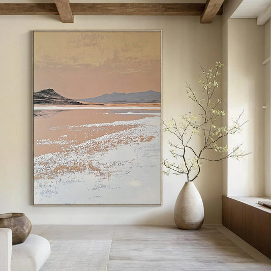 Desert Salt Lake Art for Bohemian - Style Gallery & Introspective Home Study STSC1435