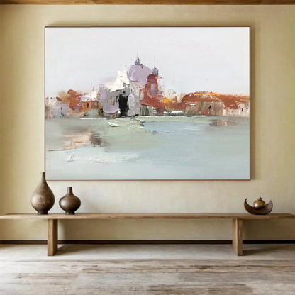 Soft - Edged Architecture Art for Relaxation - First Coastal Café DLZ3017