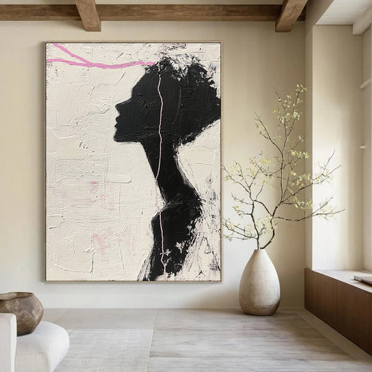 Black Female Silhouette Art for Feminist Space & Art - Themed Café STSC1091