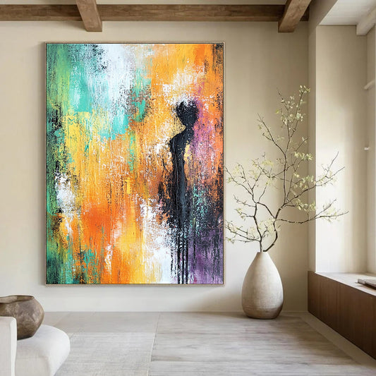 Colorful Silhouette in Abstract for Creative Home Office & Art - Centric Living Room STSC248