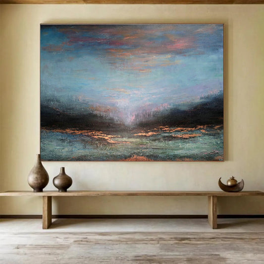 Dreamy Sea View Art for Coastal Spa Retreat Relaxation Areas DLZ3164