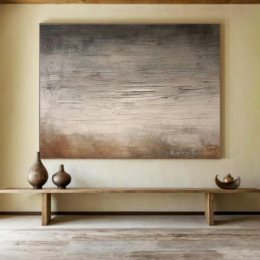 Edgy Textured Grey - Brown Art for Industrial - Style Loft Cool Vibes DLZ2711