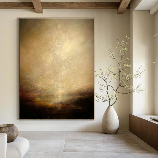 Warm Hazy Art for Cozy Library & Vintage - Inspired Lounge DLZ2234