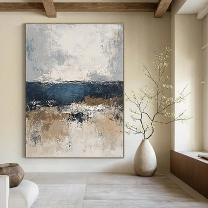 Textured Coastal Abstract for Beachfront Villa & Art Gallery Café STSC343