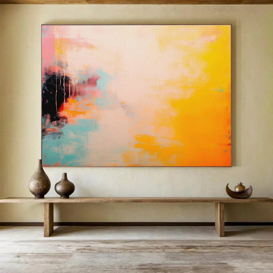 Colorful Abstract Blocks Art for Vibrant Studio Space DLZ2855