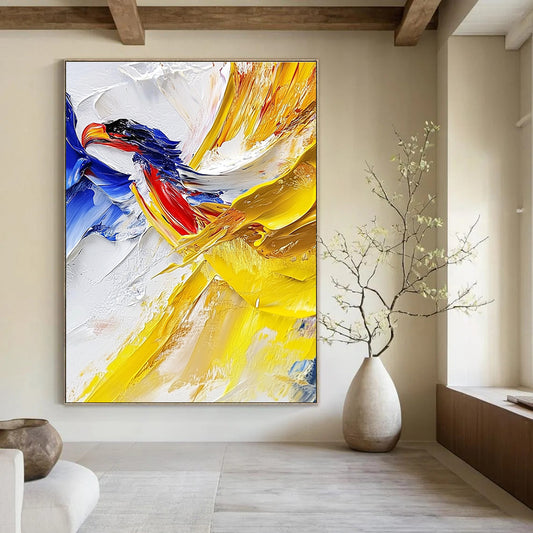 Colorful Abstract Bird for Vibrant Children’s Room & Art - Inspired Living Room STSC426