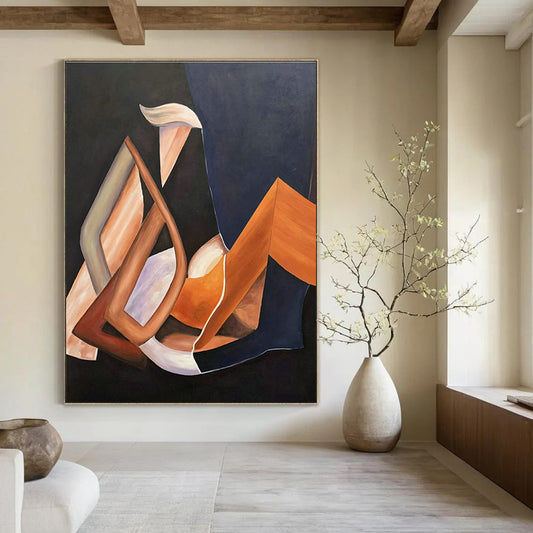 Geometric Color Abstract for Mid - Century Modern Lounge & Creative Design Studio DLZ0934
