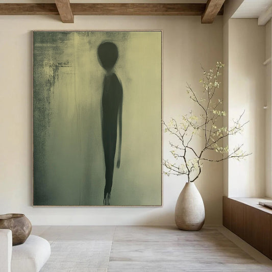 Shadowy Figure Silhouette for Avant - Garde Art Studio & Mysterious Library STSC992