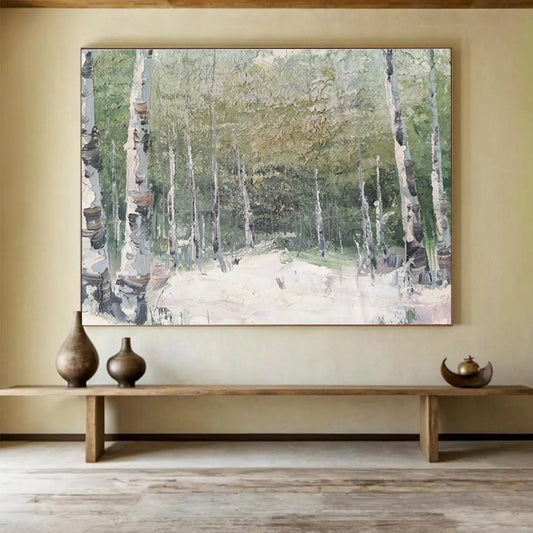 Textured Birch Trunks Art for Nature - Obsessed Study DLZ3013