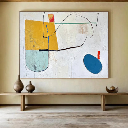 Geometric Abstract Shapes Art for Modern Nursery & Creative Office Space SC298