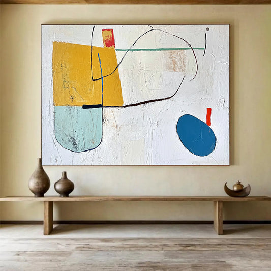Geometric Abstract Shapes Art for Modern Nursery & Creative Office Space SC298