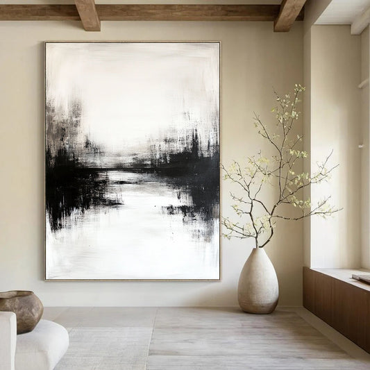 Monochrome Water Reflection for Thoughtful Library & Industrial - Style Loft STSC234