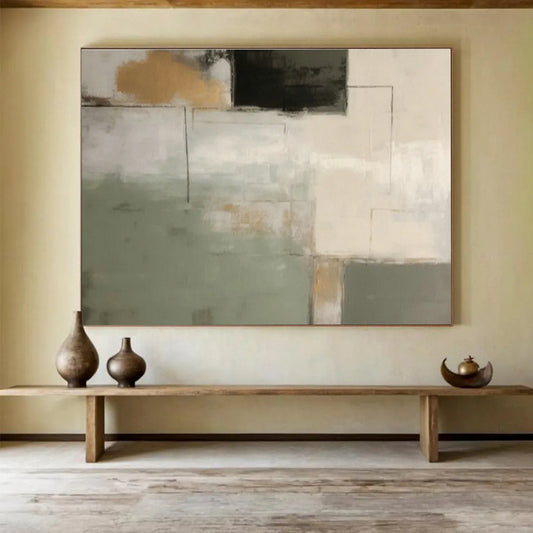 Modern Geometric Color - Block Art for Chic Hallway First Impression DLZ2712