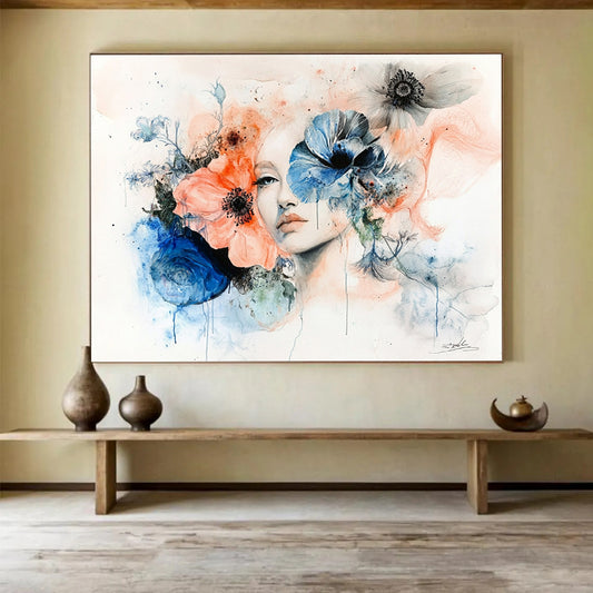 Elegant Floral Portrait for Boutique & Romantic Restaurant SC566