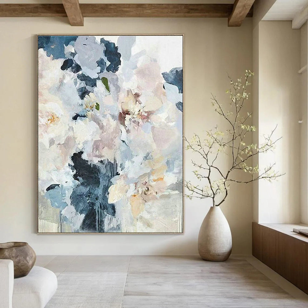 Soft - Toned Floral Still Life for Shabby - Chic Tea Parlor & Feminine Boudoir DLZ0936