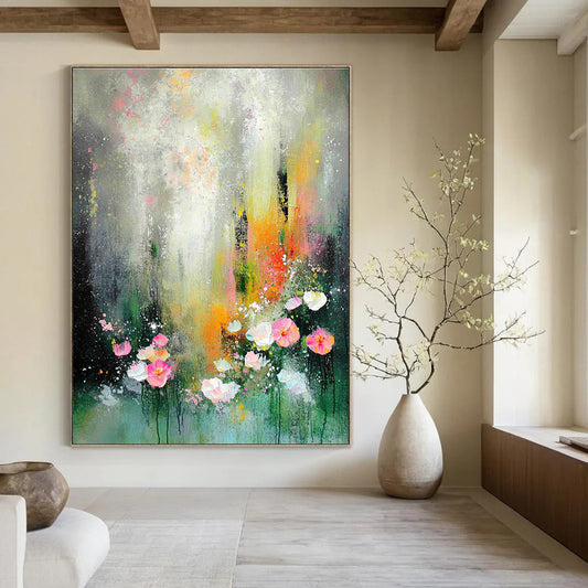 Dark Green Gradient Textured Art for Luxury Hotel Lobby & Nature - Inspired Spa STSC1301