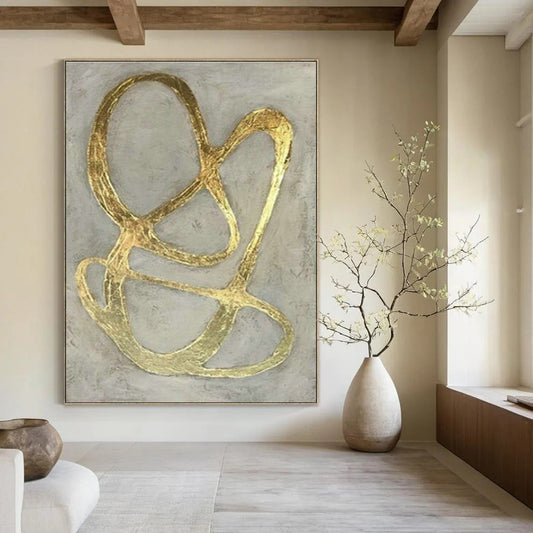 Modern Black - White Abstract Art for Hotel Lobby & Home Library DLZ2001